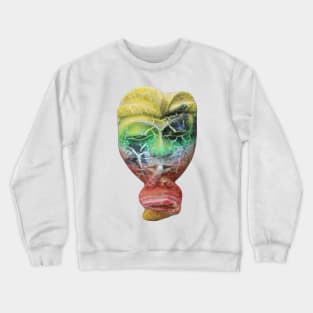 Be quiet, Psst! Bali fridge magnet with headgear Crewneck Sweatshirt